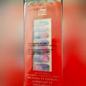 fmg glimmer gel nail stickers-ultraviolet waves